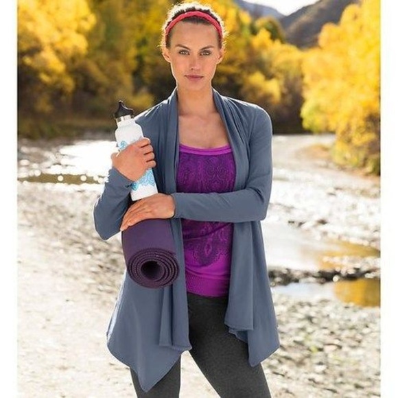 Athleta Tops - Athleta Agagra Wrap | Steel Gray | Medium